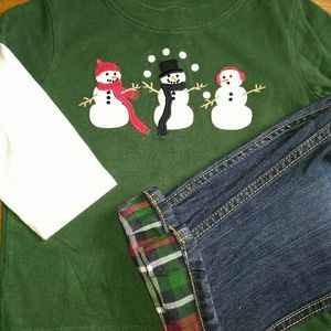 Sold! Gymboree Snowman Winter Set Bundle Outfit
